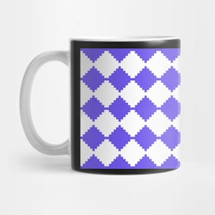 Abstract geometric pattern - blue and white. Mug